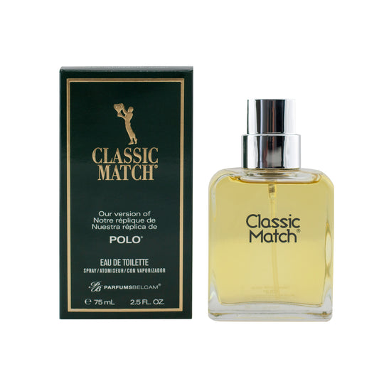 Classic Match Polo Eau De Toilette Spray Perfume 2.5 fl oz 75ml Green New