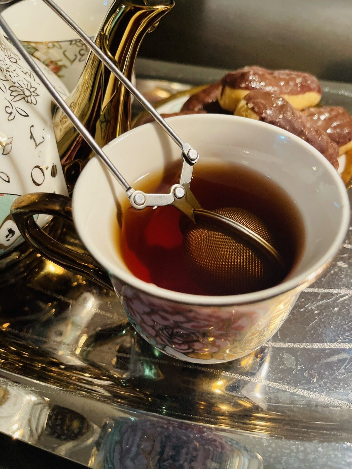 Tea Infuser Stainless Steel Strainer Ball Sieve Spoon Filter Loose