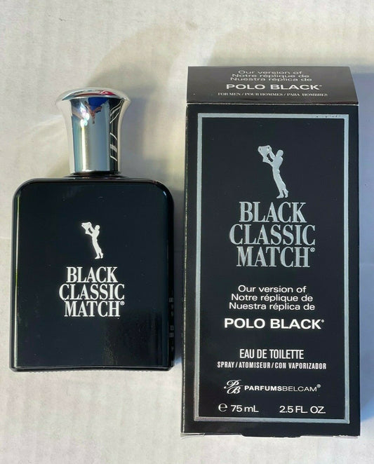 PB Parfums Belcam Black Classic Match Version of Polo Black* Eau De Toilette, Col